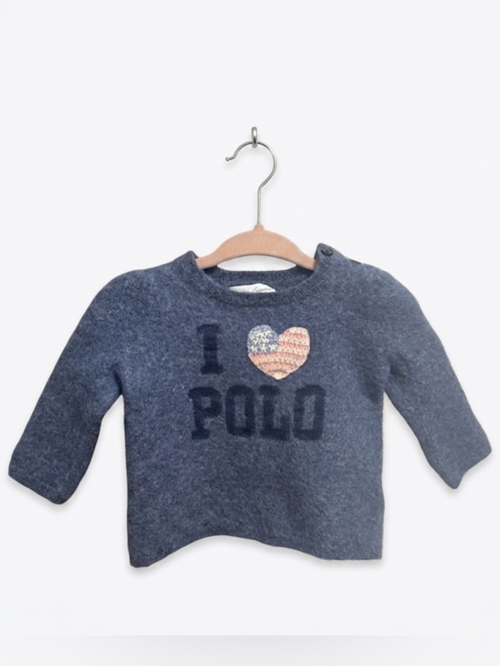 Baby Ralph Lauren Wool Blend Sweater 12 Months, I love Polo